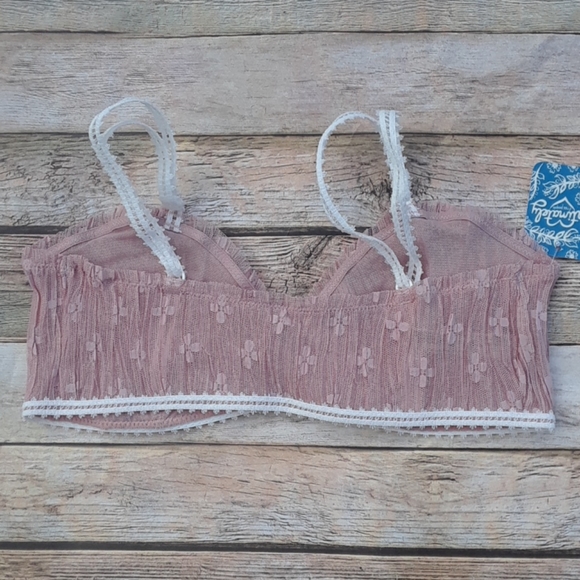 Free People Gabriella Lace Bralette Pixie Nude - Picture 8 of 12